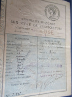 République Française/ Ministère De L'Agriculture/ Permis De Chasse Départemental/ CREUSE/Grosvallet/ 1931-36    CHASS23 - Non Classés