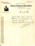 FACTURE.84.CARPENTRAS.PEPINIERES AMERICAINES.Ets.EMILE FENOUIL FILS AINE. - Agriculture