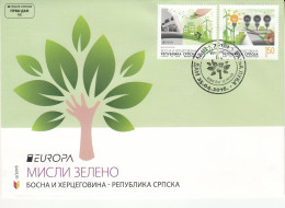 BOSNIA SERBIA.2016 EUROPA CEPT.CASTLES.FDC - 2016