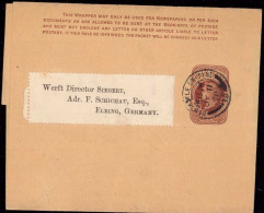601716 | Newcastle On Tyne, Postal Stationary, Wrapper, Streifband Mit Firmenlochung Perfin  | -, -, - - Lettres & Documents