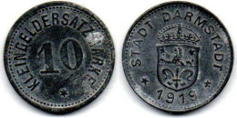 MA 23185 /  Darmstadt 10 Pfennig 1919 TTB - Monetari/ Di Necessità