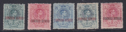 ESPAÑA 1920  Alfonso XIII Tipo Medallón Serie Completa Con Fijasellos Edifil Nº 292/296 -MH- - Nuovi