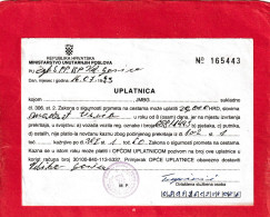 UPLATNICA . MINISTARSTVO UNUTARNJIH POSLOVA  .   16-07-1995 - Croatie