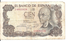 ESPAGNE 100 PESETAS 1970 VF P 152 - 100 Pesetas