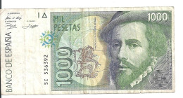 ESPAGNE 1000 PESETAS 1992 VF P 163 - [ 4] 1975-…: Juan Carlos I.