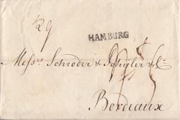 Hamburg Brief L1 Hamburg (28.3.1800) Gel. Nach Frankreich Mit Inhalt - Hambourg