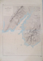 2 A - Corse - Carte Marine - Baie De Figari - Sur Plan Levé En 1884 Par M.M.P.Hatt - Gravé A. Gérin - B.E - - Zeekaarten