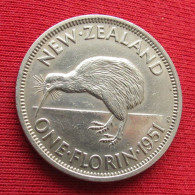 New Zealand 1 Florin 1951 Nova Zelandia Nuova Zelanda Nouvelle Zelande - New Zealand