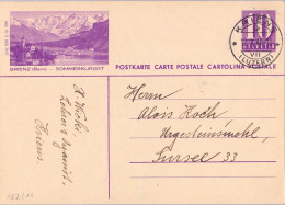 Schweiz Suisse 1940:  Bild-PK CPI "BRIENZ (Bern) SOMMERKURORT" Mit Stempel KRIENS 12.X.40 - Climbing