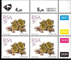 South Africa - 1993 Succulents 5c Control Block (1993.03.17) (**) - Blocks & Sheetlets