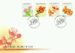 Taiwan Flowers (II) 2009 Plant Flora Leaf Garden Flower (stamp FDC) - Cartas & Documentos