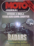 Moto Journal N° 429 Imola 650 Kawasaki DSR Radars Saul Honda 900 Cardan Kawa 175 Cross J.J Bruno 390 Husqvarna - Motorrad