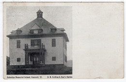 CONCORD - Judevine Memorial School  Posted 1908 - Autres & Non Classés