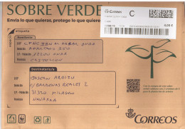 ESPAÑA CC CERTIFICADA DATAMATRIX ATM ONDA CASTELLON - Lettres & Documents