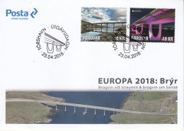 FORERY.2018 EUROPA CEPT.CASTLES.SET 2 FDC - 2018