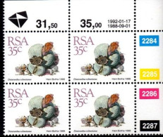 South Africa - 1992 Succulents 35c Control Block (1992.01.17) (**) - Blocs-feuillets