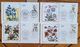 FRANCE Fleurs, Fleur,  Yvert N° 2266/69. Lot De 4 FDC Enveloppes Premier Jour. 1983 - Autres