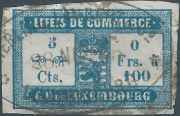 Lussemburgo - G.D De LUXEMBOURG,1885 Revenue Stamp Tax Fiscal , EFFETS DE COMMERCE-TRADING EFFECTS , Very Old - Fiscale Zegels
