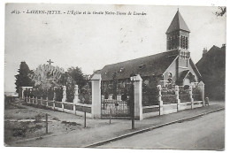 CPA Laeken-Jette, L'église Et La Grotte Notre-Dame De Lourdes - Jette