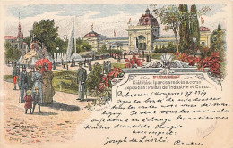 Litho Budapest Exposition Palais De L'Industrie Et Corso 1897 - Hungary