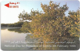 Bahrain - Batelco (GPT) - Protection Of Wildlife, Mangrove, 46BAHF, 1999, Used - Bahrain