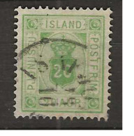 1876 USED Iceland, Mi 7A - Servizio