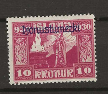 1930 MH Iceland, Mi 58 - Dienstmarken