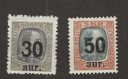 1925 MH Iceland, Mi 112-13 - Nuovi