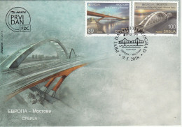 SERBIA.2018 EUROPA CEPT.CASTLES.FDC - 2018