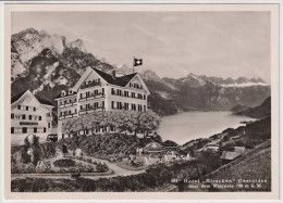 HOTEL HIRSCHEN Obstalden Uber Der WALENSEE 700m N°024 Edit. Schönwetter  Circa 1950 +/- 10x15cm #260669 - Obstalden