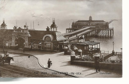 23720) GB UK Pier Southend On Sea  Real Photo RPPC Nice Postmark Cancel Pin Holes - Southend, Westcliff & Leigh