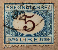 1870 Italien Mi.P 13, 5L /o - Segnatasse