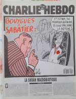 CHARLIE HEBDO 1992 N° 15 TELEVISION  BOUYGUES A SABATIER - Humour