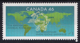 MiNr. 1787 Kanada (Dominion) 1999, 26. Aug. 125 Jahre Weltpostverein (UPU) - Postfrisch/**/MNH - Unused Stamps