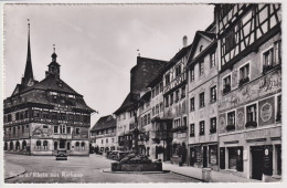 STEIN AM RHEIN Mit Rathaus N°11014 Edit. Hugo Kopp + Timbres 1951 +/- 9x14cm #260682 - Stein Am Rhein