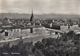 CARTOLINA  TORINO,PIEMONTE-PANORAMA-STORIA,MEMORIA,CULTURA,RELIGIONE,IMPERO ROMANO,BELLA ITALIA,VIAGGIATA 1957 - Multi-vues, Vues Panoramiques