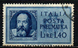 ITALIA LUOGOTENENZA - 1945 - GALILEO GALILEI - USATO - Afgestempeld