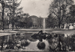 CARTOLINA  TORINO,PIEMONTE-STAZIONE E GIARDINO PORTA NUOVO-MEMORIA,CULTURA,RELIGIONE,BOLLO STACCATO,VIAGGIATA 1948 - Stazione Porta Nuova