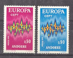Andorra -Franc 1972 Europa. Y=217-18 E=238-39 - 1972