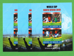 DPT1274v3- GRANADINAS De S. VICENTE 2010- MNH (FUTEBOL)_ X3  ** Ver Nota - 2010 – África Del Sur