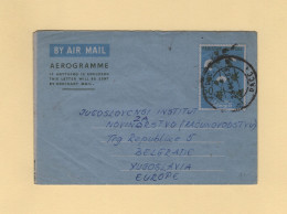 Pakistan - Dhanmandi - Dacca - 1969 - Aerogramme - Destination Yougoslavie - Pakistán