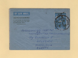 Pakistan - Dhanmandi - Dacca - 1969 - Aerogramme - Destination Yougoslavie - Pakistan
