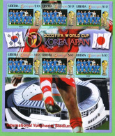 DPT1284- LIBÉRIA 2002- MNH (FUTEBOL - ITÁLIA) - 2002 – Corée Du Sud / Japon