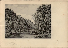 CHINY Sur Semois . Le Vieux Moulin Et Le Pont St-Nicolas, D'après Le Dessin Original De Geo FOSTY - Chiny