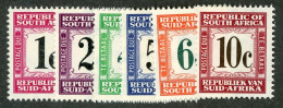 5553 BCx S. Africa 1967 Scott J67-72 Mlh* (Lower Bids 20% Off) - Portomarken