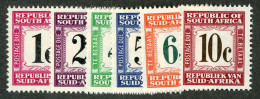 5553 BCx S. Africa 1967 Scott J67-72 Mlh* (Lower Bids 20% Off) - Postage Due