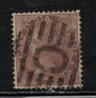 INDIA Scott # 22 Used - QV - Hinge Remnant - 1854 Compañia Británica De Las Indias