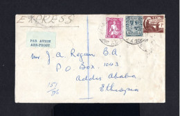 16675-IRELAND-AIRMAIL EXPRES COVER DROGHEDA To ADDIS ABABA (ethiopia) 1951.EIRE.Enveloppe AERIEN IRLANDA. IRLANDE - Lettres & Documents