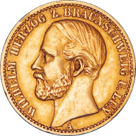 Allemagne - Brunswick 20 Mark Or Guillaume Duc De Brunswick 1875 Berlin N°2 - 5, 10 & 20 Mark Oro