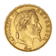 Second-Empire-50 Francs Napoléon III, Tête Laurée 1865 Paris - 50 Francs (gold)